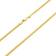 Nuragold Solid Miami Cuban Link Chain Necklace 3.5mm - Gold