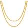 Nuragold Rope Chain Diamond Cut Necklace 5mm - Gold