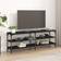 vidaXL Engineered Wood Black TV-bänk 140x50cm