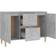vidaXL Engineered Wood Concrete Grey Skænk 103.5x70cm