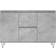 vidaXL Engineered Wood Concrete Grey Buffet 104x70cm