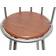 vidaXL 60560 Brown Sgabello da bar 99cm 2pcs