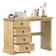 vidaXL Corona Golden Brown Dressing Table 47x104cm