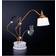 Daylight Anita Copper/White Table Lamp 73cm