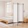 vidaXL 4 Panels White Rumdeler 160x200cm
