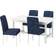 Ikea NORDVIKEN BERGMUND Dark Blue/White Bordgruppe