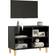 vidaXL Solid Wood Black Mueble de TV 69.5x50cm