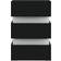 vidaXL Engineered Wood Black Sengebord 35x45cm
