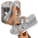 Shein European and American Style for Women, Large Size Roman Style Sandals with Shiny Rhinestones, Open Toes, Thick Sole and Lightweight