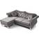 Glory Furniture Hollywood Dark Gray Sofa 82" 5 Seater