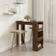 vidaXL Engineered Wood Smoked Oak Barbord 50x102.1cm