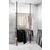 Wenko Basic Closet Organizer Black Clothes Rack 300x165.1cm