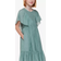 Whistles Willa Smocked Dress - Sage Green (026038588111)