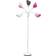 Simple Designs Contemporary Multi Head Medusa White/Pink Floor Lamp 170.2cm