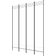 vidaXL 4 Panels White Rumsavdelare 160x200cm