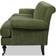 Jennifer Taylor Alana Olive Green Performance Velvet Sofa 88" 3 Seater