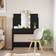 vidaXL 96x40x142cm Black Sminkbord 40x96cm