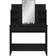 vidaXL 96x40x142cm Black Sminkbord 40x96cm