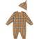 Burberry Baby Onesie & Hat Set - Archive Beige