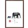 Bloomsbury Market Elephant Family Brown Framed Art 45.7x66cm