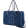 Tory Burch Mini Fleming Soft Chain Tote Bag - Denim