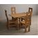 Oak Furniture Superstore York Brown Dining Set 5pcs