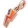 Pandora ME Light Me Up Mini Dangle Charm - Rose Gold/Blue/Orange