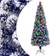 vidaXL Illuminated White/Blue Julgran 210cm