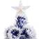 vidaXL Illuminated White/Blue Julgran 210cm