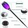 RIDALUX Solar Lights for Outside with Flickering Flame Purple Ground Lighting