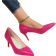 Shein Women's Fashionable Outdoor Casual Pointed Toe Stiletto Pumps With Thin Heels And Faux Pu Leather