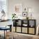 IKEA Kallax Black/Brown Shelving System 77x147cm