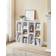 Vasagle Modern Floor Standing Storage Unit Cloud White Book Shelf 80cm