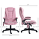 Homcom 921-171V86PK Pink Office Chair 47.2"