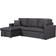 Lilola Home Paisley Collection 81410DG Dark Gray Sofa 82" 3 Seater