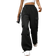 Shein EZwear Flap Pocket Side Drawstring Hem Cargo Pants