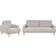 Beliani TUVE Brownish Gray Canapé 199cm 2pcs Canapé 4 Places