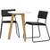 Venture Design Leonora White/Nature Matbord 65cm
