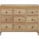 vidaXL Solid Wood Teak Natural Commode 80x55.1cm