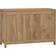 vidaXL Solid Wood Teak Natural Commode 80x55.1cm