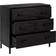 vidaXL Solid Wood Pine Black Chest of Drawer 74.9x70.1cm