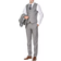 Braveman Men's Premium Vested 3-Piece - Grey