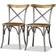 Meta Cross Silver Kitchen Chair 84cm 4pcs