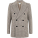 Reiss Albert Wool Dogtooth Double Breasted Coat - Oatmeal