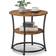 Vasagle 2 Shelves Dark Brown Sengebord