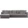 Decotique Upholstery For Le Grand Air 3-seater Sofa Cotton Divan Left Grey Loose Sofa Cover Grey