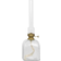 Strömshaga Elisabeth Clear/Transparent/Antique Brass Oljelampa 33cm