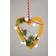 Shatchi Heart Shape Light Brown Christmas Decoration