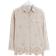 River Island Women's Stone Linen Blend Broderie Detail Shirt - Beige