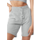 Alo High Waist Easy Sweat Short - Athletic Heather Grey